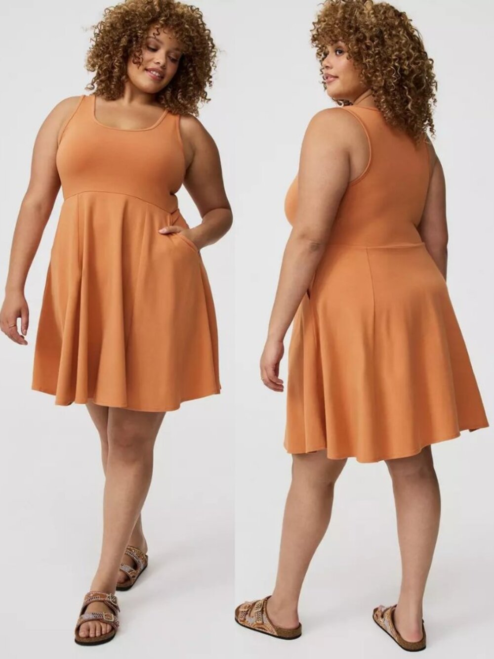 NWT Torrid 1 Raw Sienna Foxy Skater Mini Dress 1X 14 16